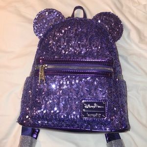 purple mickey backpack